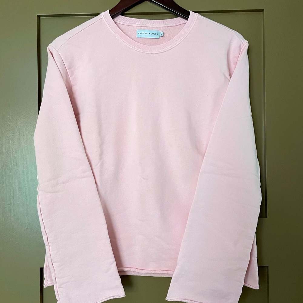 Adorable pink Sincerely Jules sweatshirt